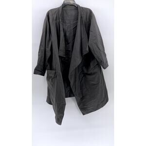 UNBRANDED Women's Charcoal Gray Open-Front Cardigan SZ OS